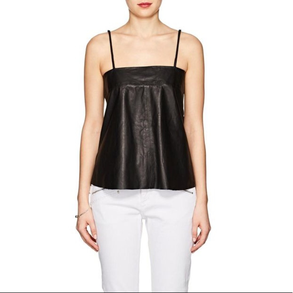Leather tank top
